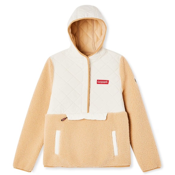 Canadiana Jackets & Blazers - Woman’s Canadian Geographic Pull Over Hooded Jacket